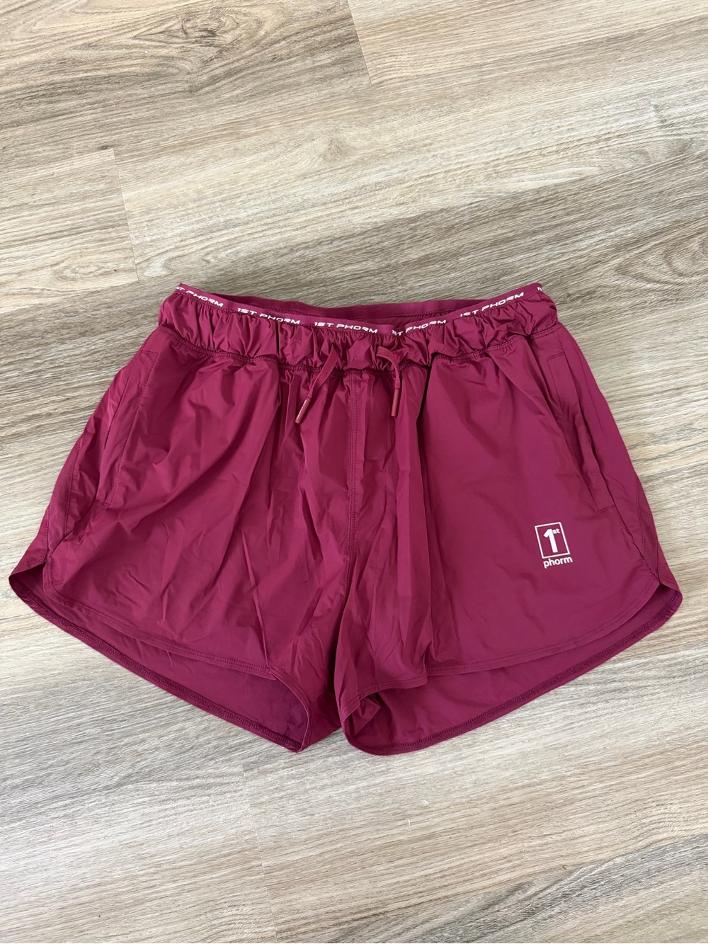 1st Phorm Women's Maroon Performance Running Shorts